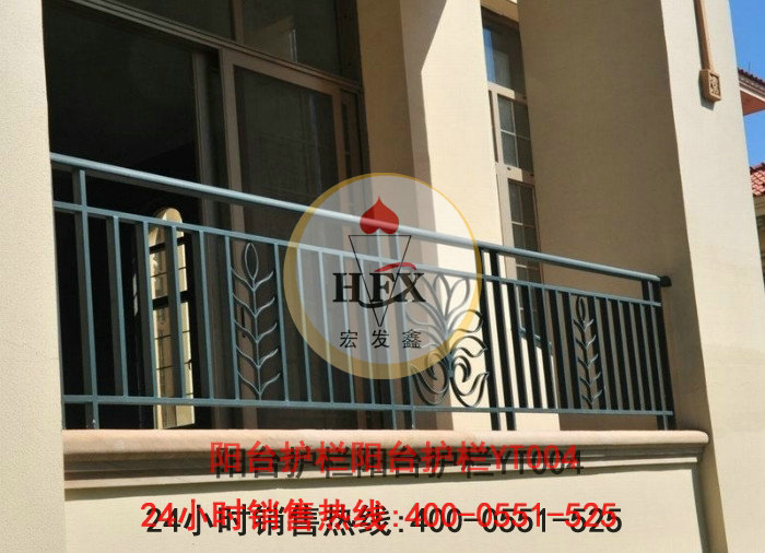 墨绿色锌钢阳台护栏工程案例